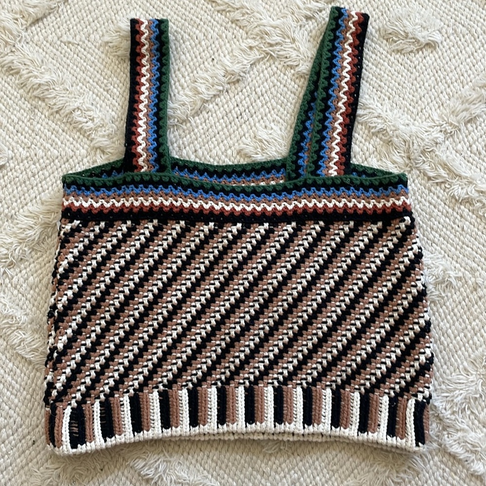 New Veronica Beard Livina Crochet Top - Picture 6 of 6